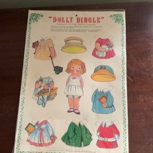Dolly Dingle antique embossed cut-out paper dolls